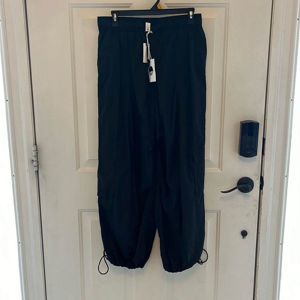 Black Anthropologie parachute pants by daily practice new with tags never worn